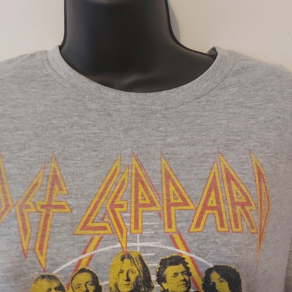 DEF LEPPARD | Women's Pyromania Shirt Grey Size Medium - Picture 4 of 7